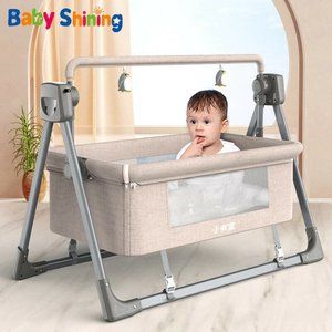 NewbornBaby Electric Cradle Rocking Bed Newborn Smart Coax Baby Soothing